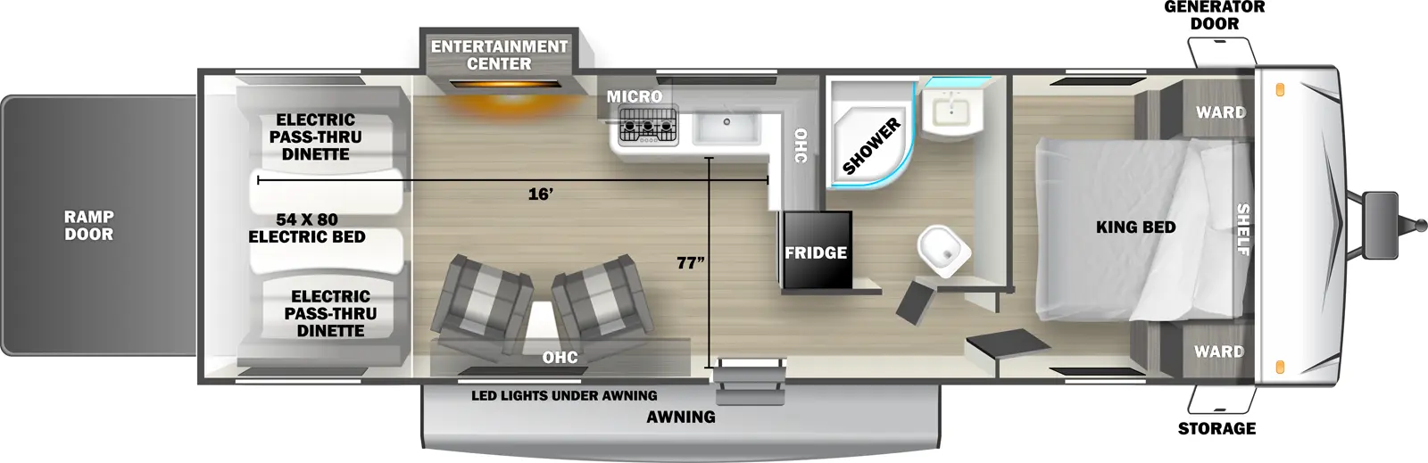 Shockwave 2700RLS - DSO Floorplan